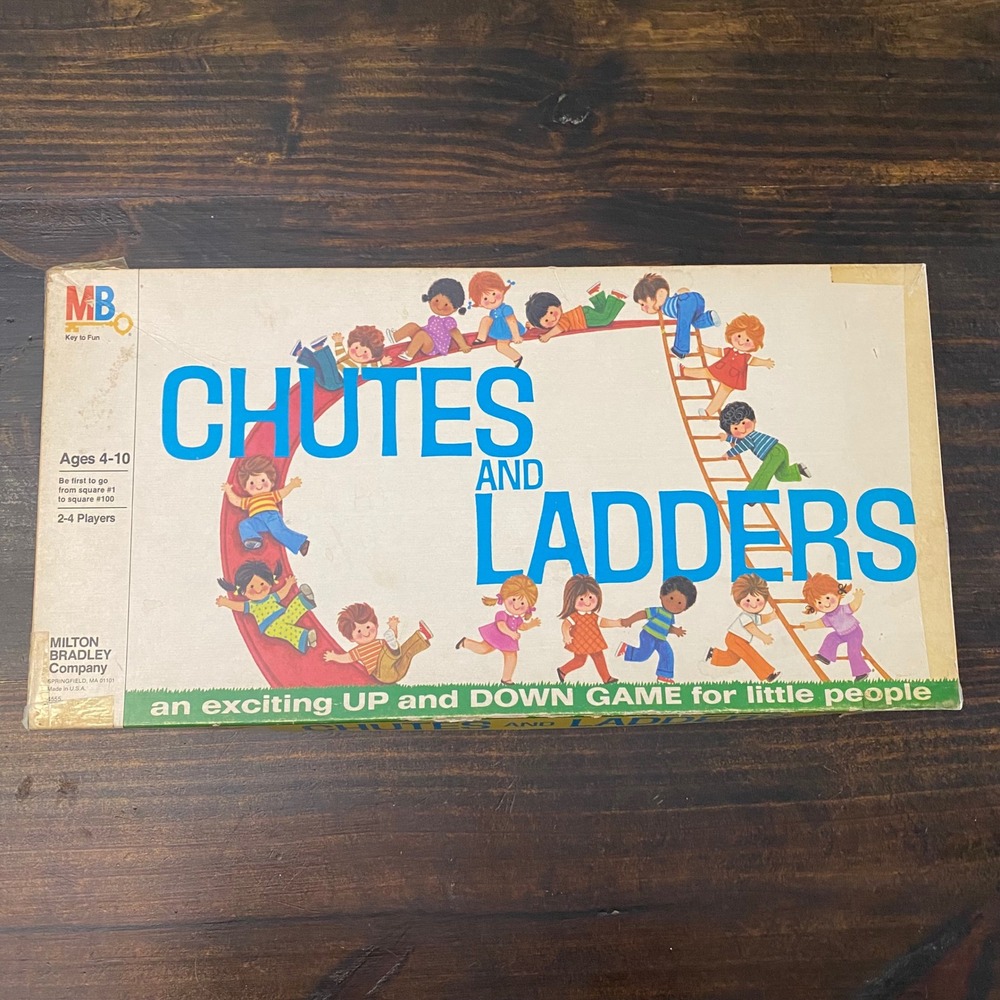 Vintage 1974 Chutes and Ladders Board Game‎ COMPLETE Milton Bradley